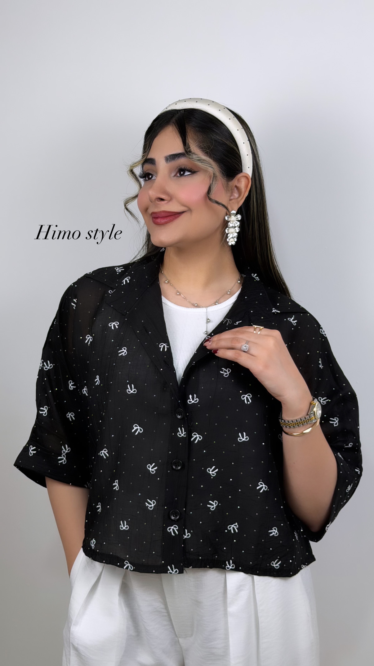 شومیز پاپیونی کد۴۴