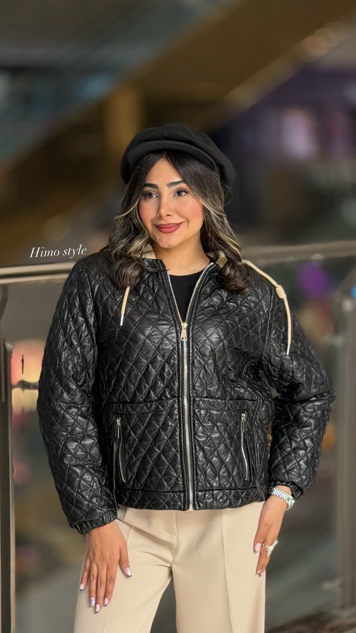کاپشن چرم